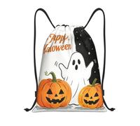 Zelinge Sac de sport avec cordon de serrage, Joyeux Halloween mignon | Sac de danse et de yoga
