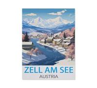 Zell am See, Autriche，1000 Pièces Puzzles Jeu De Famille Jouet Jeu Éducatif Anti-Stress Défi Difficile Puzzle pour Enfants（50x70cm）-I54