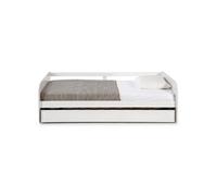 ZELLA - Lit Gigogne 90x190 cm coloris Blanc -