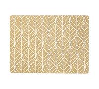 Zeller 01424 Graphic Leave Set de Table en liège Blanc 40 x 30 cm