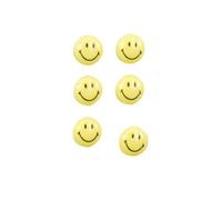 Zeller 11204 Jeu D'aimants Smiley En Plastique Ø 3 Cm, 6 Pièces