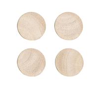 Zeller 11244 4 Zeller Aimants en bois brun Ø 2,2 x 1,5 cm