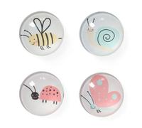 Zeller 11245 Zeller Aimants insectes Motif, plastique Ø 2,5 x 0,8 cm, 4 pcs.