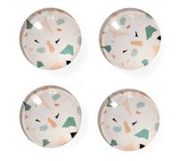 Zeller 11262 Zeller Terrazzo Aimants Motif, plastique Ø 2,5 x 0,8 cm, 4 pcs.