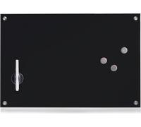 Zeller 11661 Tableau magnétique en verre 60,0 x 40,0 cm noir
