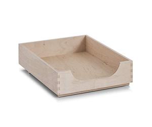 Zeller 13187 Corbeille à courrier en Bois de Bouleau 23 x 32 x 7 cm