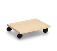 Zeller 13328 Planche à roulettes pour caisse multi-usages, pin/plastique, env. 35 x 27,5 x 7,5 cm