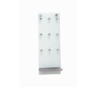 Zeller 13879 Porte-Clefs En Verre/Acier, Inoxydable, 15 X 40 Cm