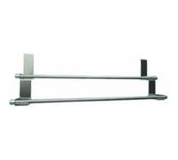 Zeller 13894 Porte-serviette en acier inoxydable à fixer sur une porte 57 x 18,5 x 12,5 cm G