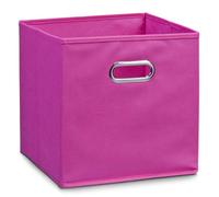 Zeller 14136 Boîte de Rangement Matériau Non tissé Rose L 28 x LG 28 x H 28 cm