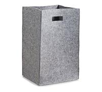 Zeller 14265 Panier à Linge Felt Gris 35 x 30 x 55 cm