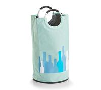 Zeller 14275 Collecteur de Bouteilles avec poignées, Polyester, Menthe, env. 36 x 72 cm