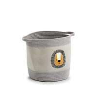 Zeller Present Panier de rangement Lion en coton/polyester 30 x 30 cm