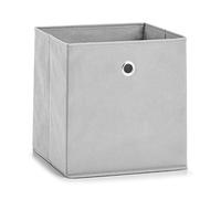 Zeller 14422 Boîte de rangement, non-tissé, gris clair, environ 28 x 28 x 28 cm