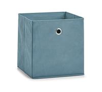 Zeller 14423 Boîte de rangement, non-tissé, bleu fumé, environ 28 x 28 x 28 cm