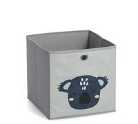 Zeller 14425 Boîte de rangement « Koala », non tissé, gris, env. 28 x 28 x 28 cm