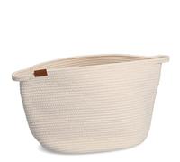 Zeller 14437 Panier de Rangement en Coton/Polyester Naturel 38 x 27 x 31 cm