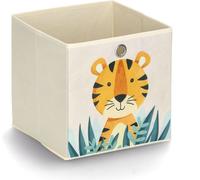 Zeller 14477 Zeller Tiger Boîte de rangement beige 28,0 x 28,0 x 28,0 cm