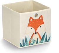Zeller 14478 Zeller Fuchs Boîte de rangement beige 28,0 x 28,0 x 28,0 cm