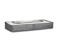 Zeller 14609 Sac de Rangement de lit, Toison, Gris, 103 x 45 x 15 cm