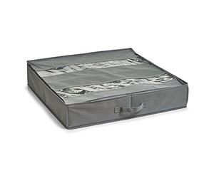 Zeller 14610 Boîte de Rangement pour Chaussures Flanelle Gris 60 x 60 x 13 cm