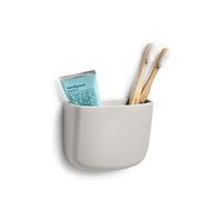 Zeller 14727 Porte-ustensiles en Plastique avec 2 Compartiments Gris 13 x 5,1 x 9,9 cm