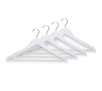 Zeller 17141 Lot de 4 cintres blancs