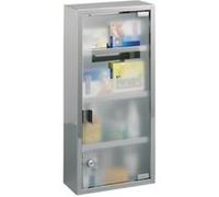 Zeller 18112 armoire à pharmacie en acier inoxydable, 27 x 12 x 57 cm G
