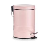 Zeller 18787 Poubelle à pédale en métal Rose Ø 16,5 x 24,5 cm 3 l, rosé