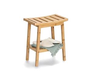 Zeller 18982 Tabouret avec étagère en bambou