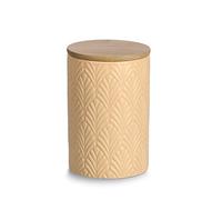 Zeller 19354 Boîte de conservation en céramique avec couvercle en bambou 720 ml Ø env. 10 x 15 cm