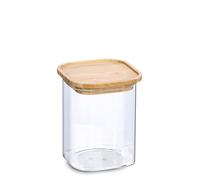 Zeller 19490 Pot de conservation avec couvercle en bambou 900 ml env. 10 x 10 x 13,6 cm