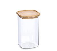 Zeller 19491 Pot de conservation avec couvercle en bambou 900 ml env. 10 x 10 x 17,7 cm