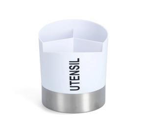 Zeller 2057672 Support pour Ustensiles de Cuisine Plastique Blanc 14,5 x 17 cm