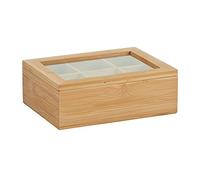 Boite de Sache Du Thé , Bambusschatulle pour Thé En Sac - 6 Éventails, Zeller