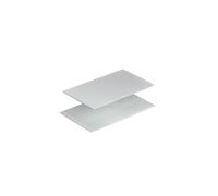 Zeller 2057831 planche à découper argent set de 2