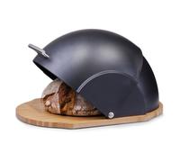 Zeller, Boîte à Pain, Bambou, Plastique, Noir
