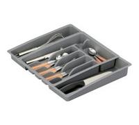 Zeller 24887 Bac à couverts Polypropylène Gris 29 x 38 x 6,5 cm