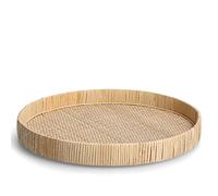 Zeller 25171 Plateau décoratif en rotin Naturel Ø 40 x 5 cm