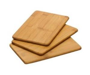 ZELLER 25260 SET DE 3 PLANCHES À DÉCOUPER 22 X 14 X 0,8 CM (BAMBOU) G