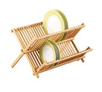 Zeller 25341 Égouttoir à Vaisselle Bambou Brun 42 x 35 x 25 cm