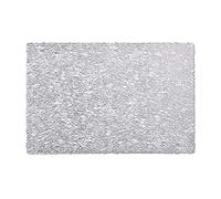 Zeller 26998 Weave Set de Table en Plastique Argenté 45 x 30 cm