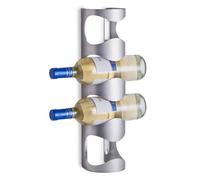 zeller 27365 porte-bouteilles mural en acier inoxydable 11,5 x 9,8 x 45 cm