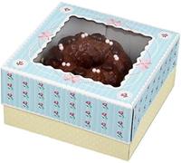 Zeller 43943 Vintage Box de Muffins Papier Rose/Crème/Bleu 16 x 16 x 8 cm 2 Pièces