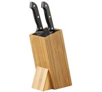 zeller Bloc à couteaux Bamboo LHT 15.50x24.50x10.50 cm brun Set de couteaux de cuisine