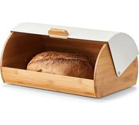 zeller Boîte à pain BAMBOO blanc LHT 39x27x19 cm blanc Panier à pain
