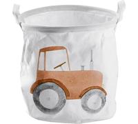 ZELLER Boîte de rangement pour enfants, toile, tracteur, 30x30cm
