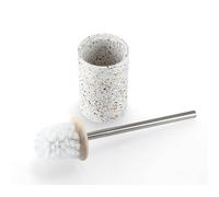 ZELLER Brosse à WC Ciment Motif Terrazzo 10,3x42cm