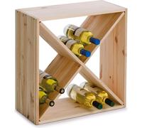 ZELLER Casier à vin 13170 pour 24 bouteilles, bois de pin certifié / Système de rangement pour bouteilles de vin