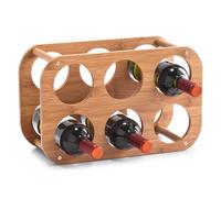 Zeller Casier à vin, Bamboo 38x16x24